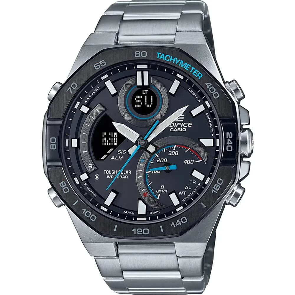 Casio Edifice ECB-950DB-1A Men’s Steel Strap Watch