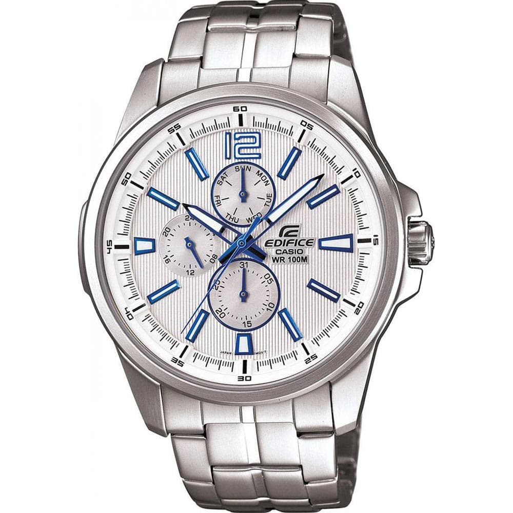 Casio EF-343D-7AV Men’s Steel Chain Strap Watch