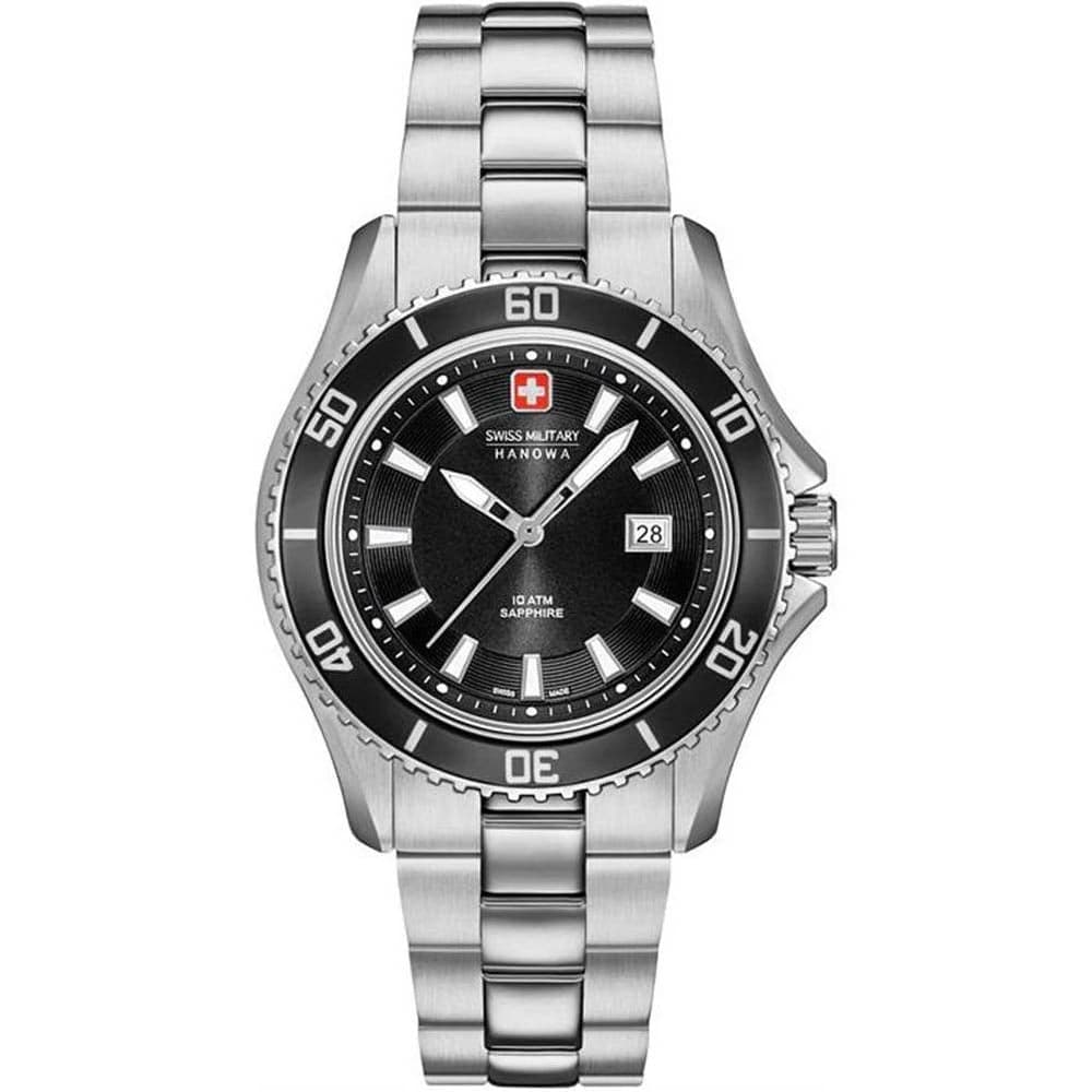 Swiss Military 06‑7296.04.007 Women’s Silver Steel Strap Analog Watch