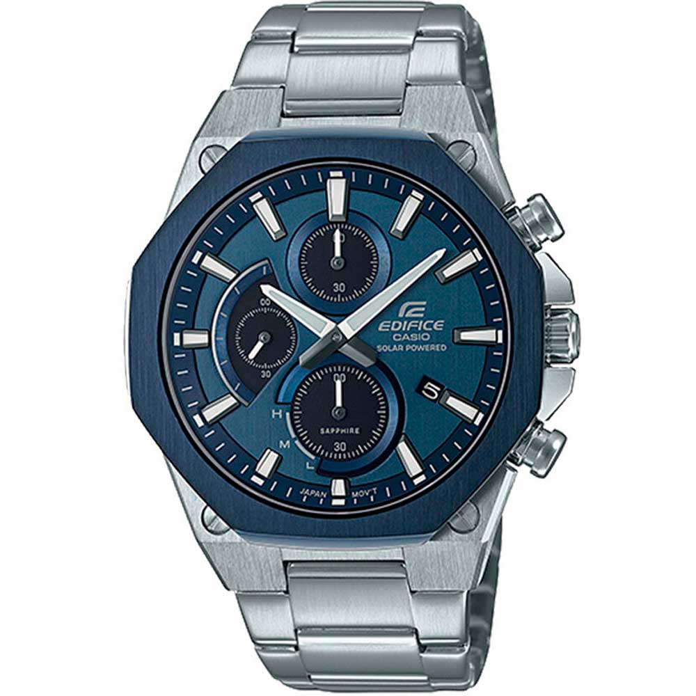 Casio EFS-S570DB-2A Men’s Blue Solar Chronograph Watch