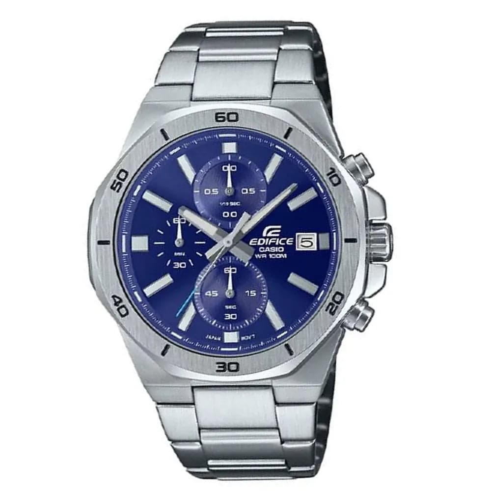 Casio EFV-640D-2A Men’s Blue Steel Strap Chronograph Watch