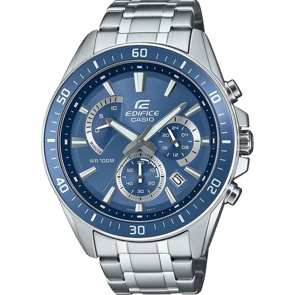 Casio EFR-552D-2A Men’s Blue Steel Strap Chronograph Watch