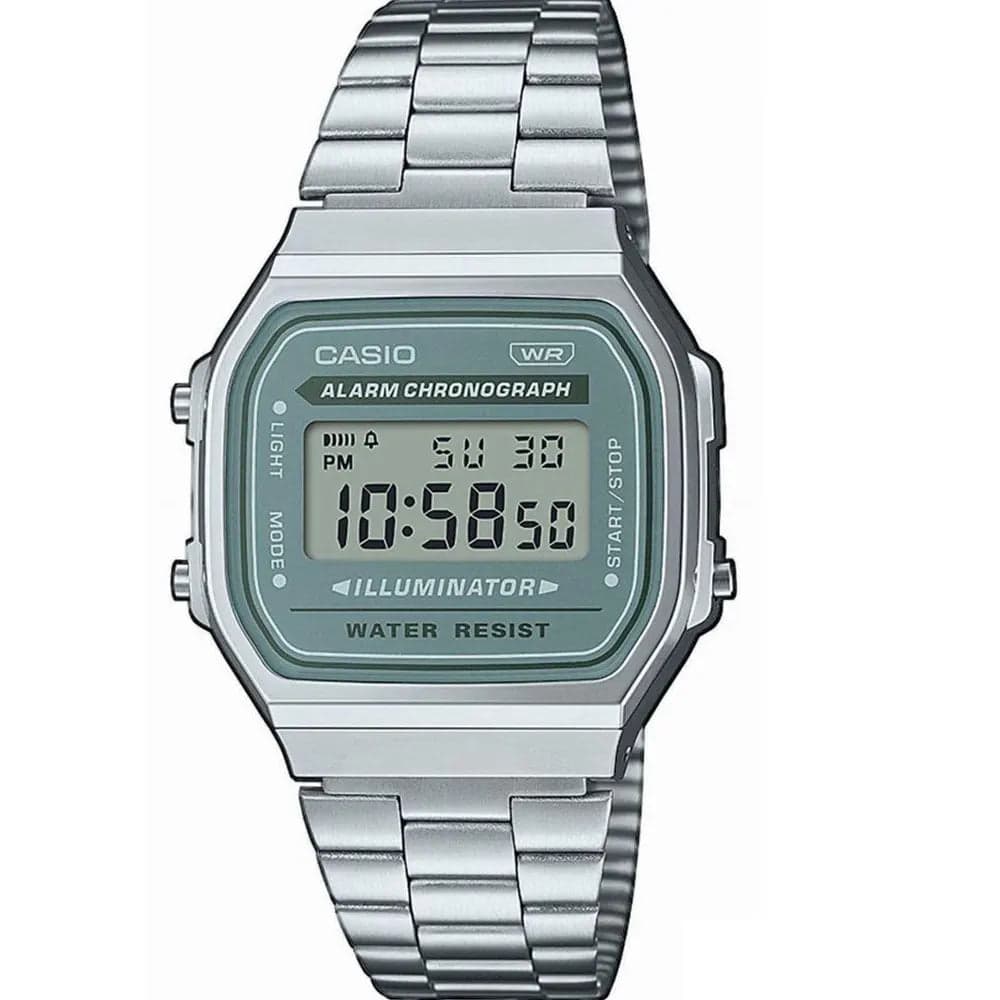 Casio A-168WA-3A Men’s Steel Strap Watch