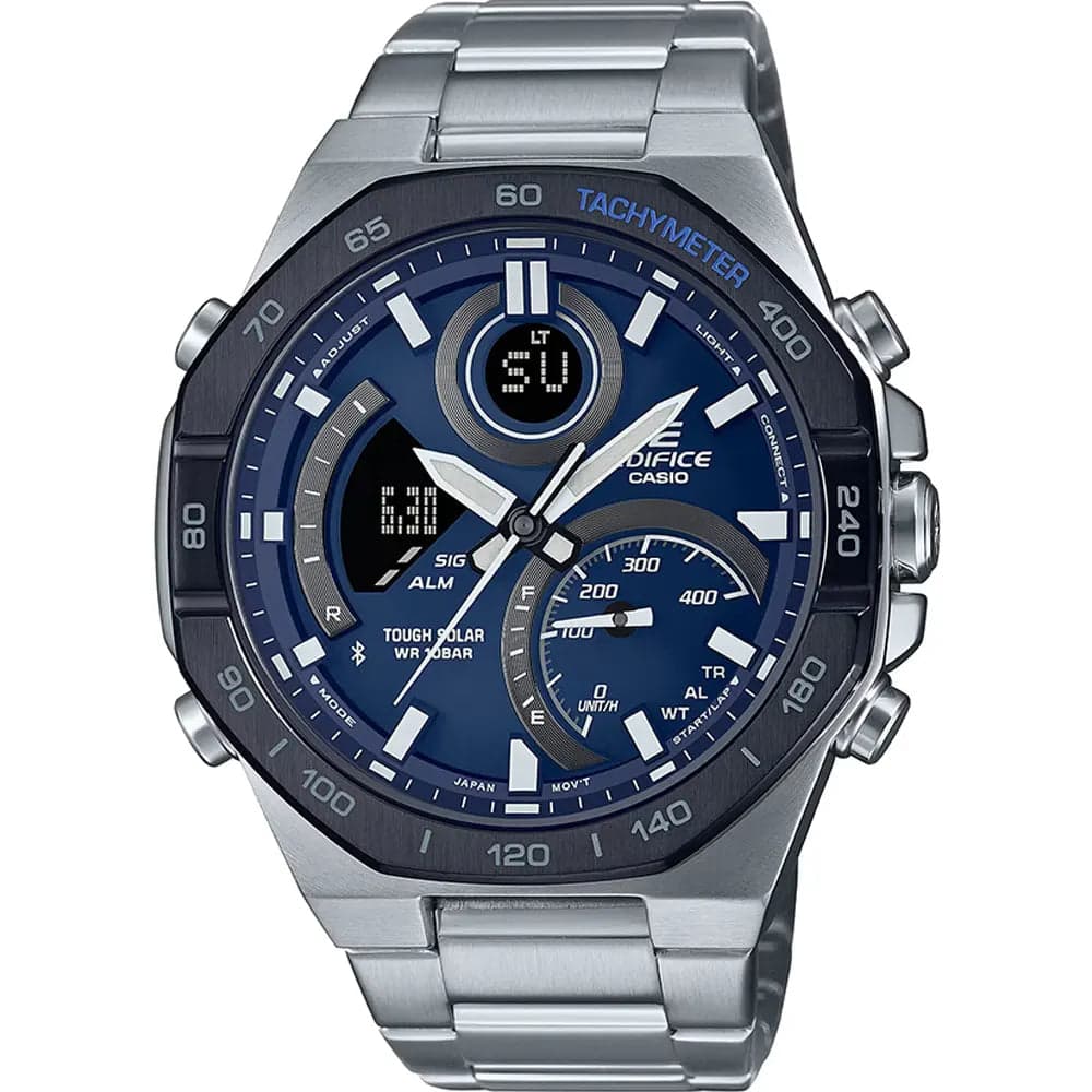 Casio Edifice ECB-950DB-2A Men’s Blue Steel Strap Watch