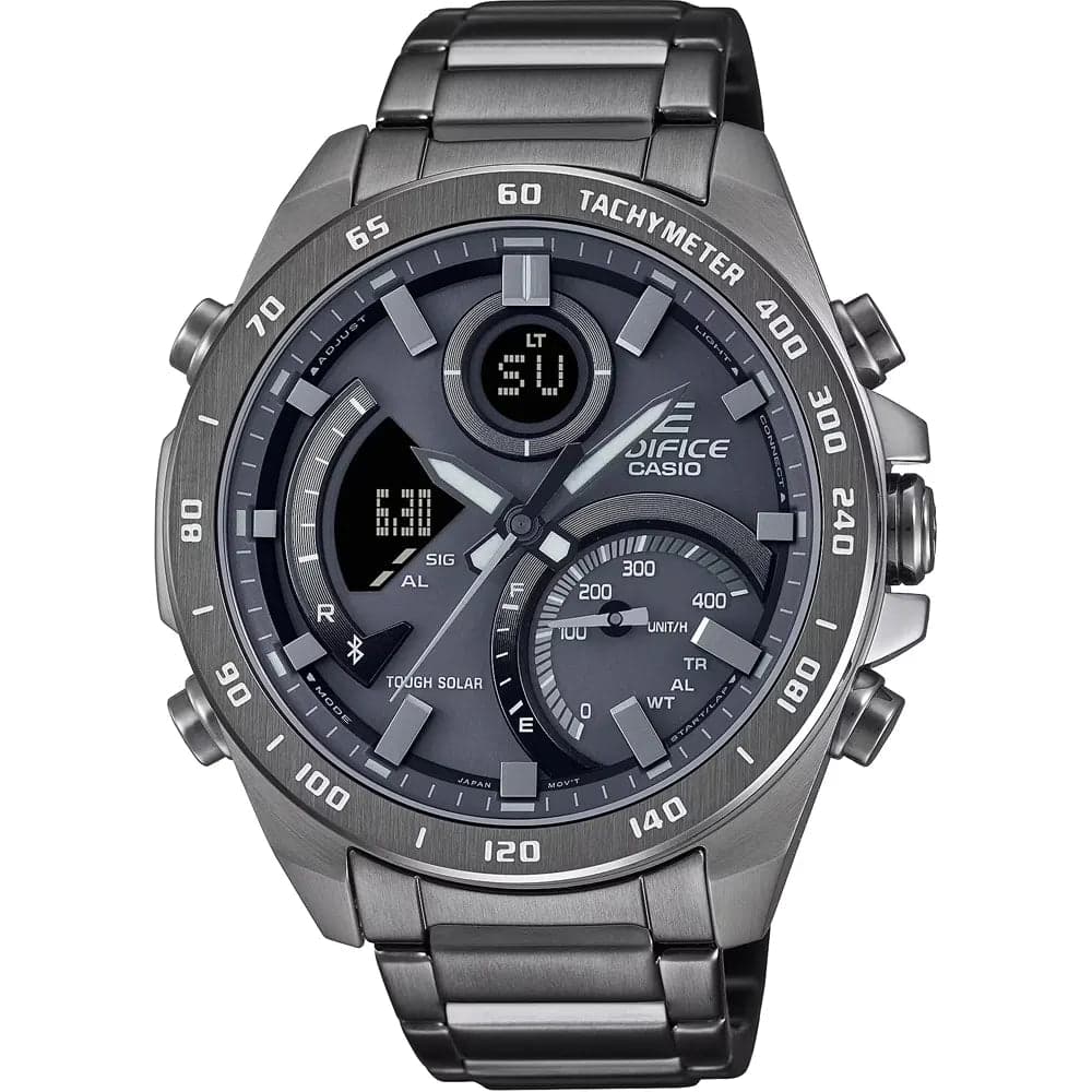 Casio Edifice ECB-900MDC-1A Men’s Black Steel Strap Watch