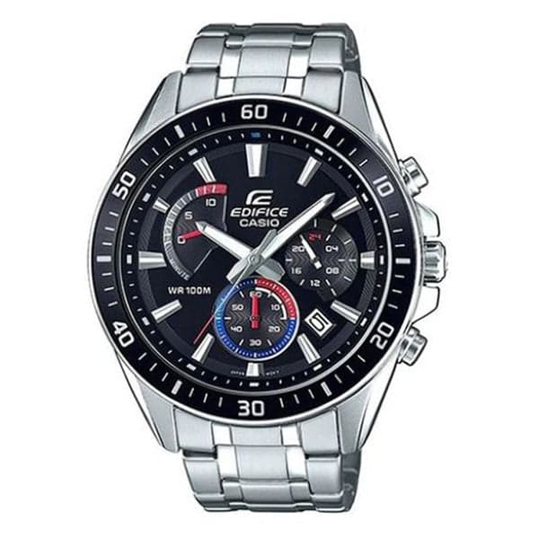 Casio EFR-552D-1A3 Men’s Black Steel Strap Chronograph Watch