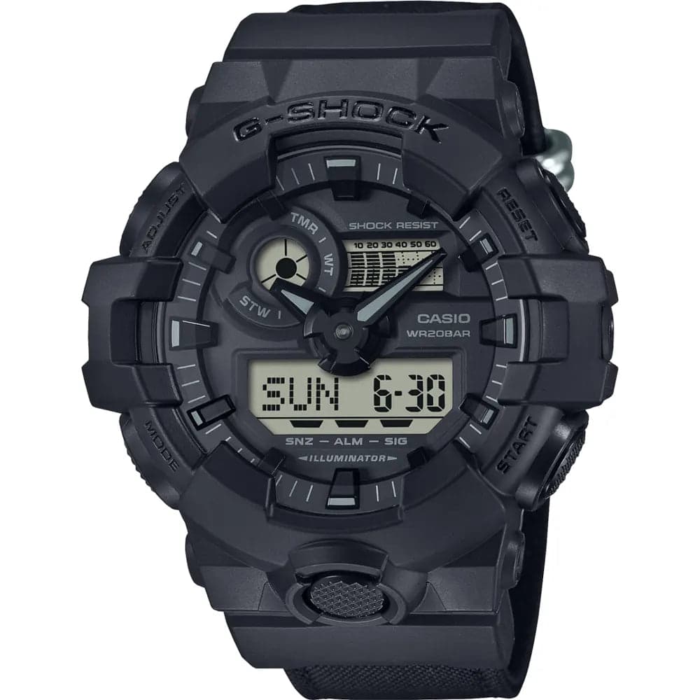 Casio G-Shock GA-700BCE-1A Men’s Black Resin Strap Analog-Digital Watch