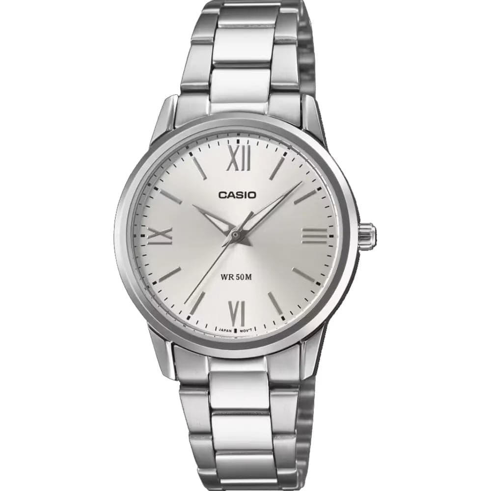 Casio LTP-1303DD-7A Women’s Silver Steel Strap Analog Watch