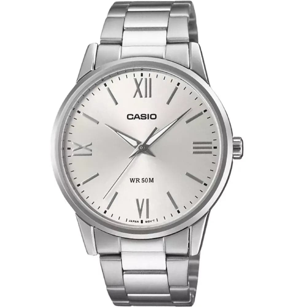 Casio MTP-1303DD-7A Men’s Silver Steel Strap Analog Watch