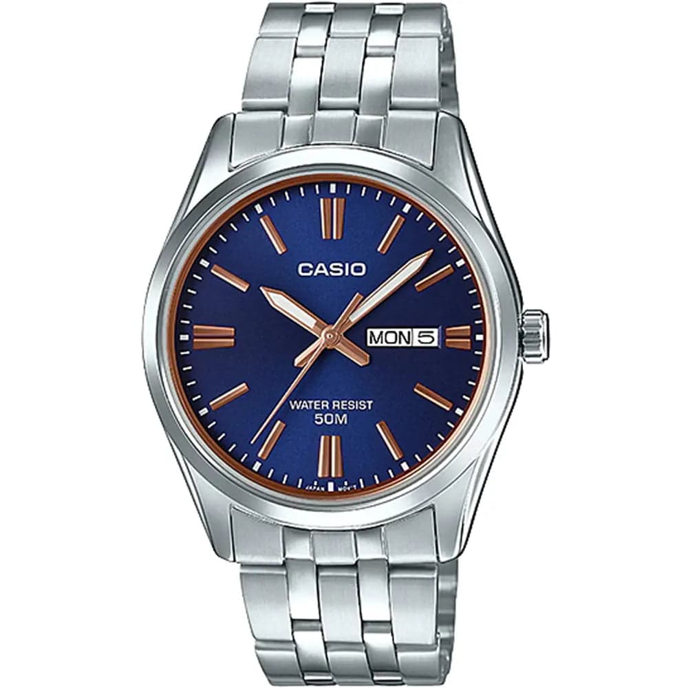 Casio MTP-1335D-2A2 Men’s Blue Steel Strap Analog Watch