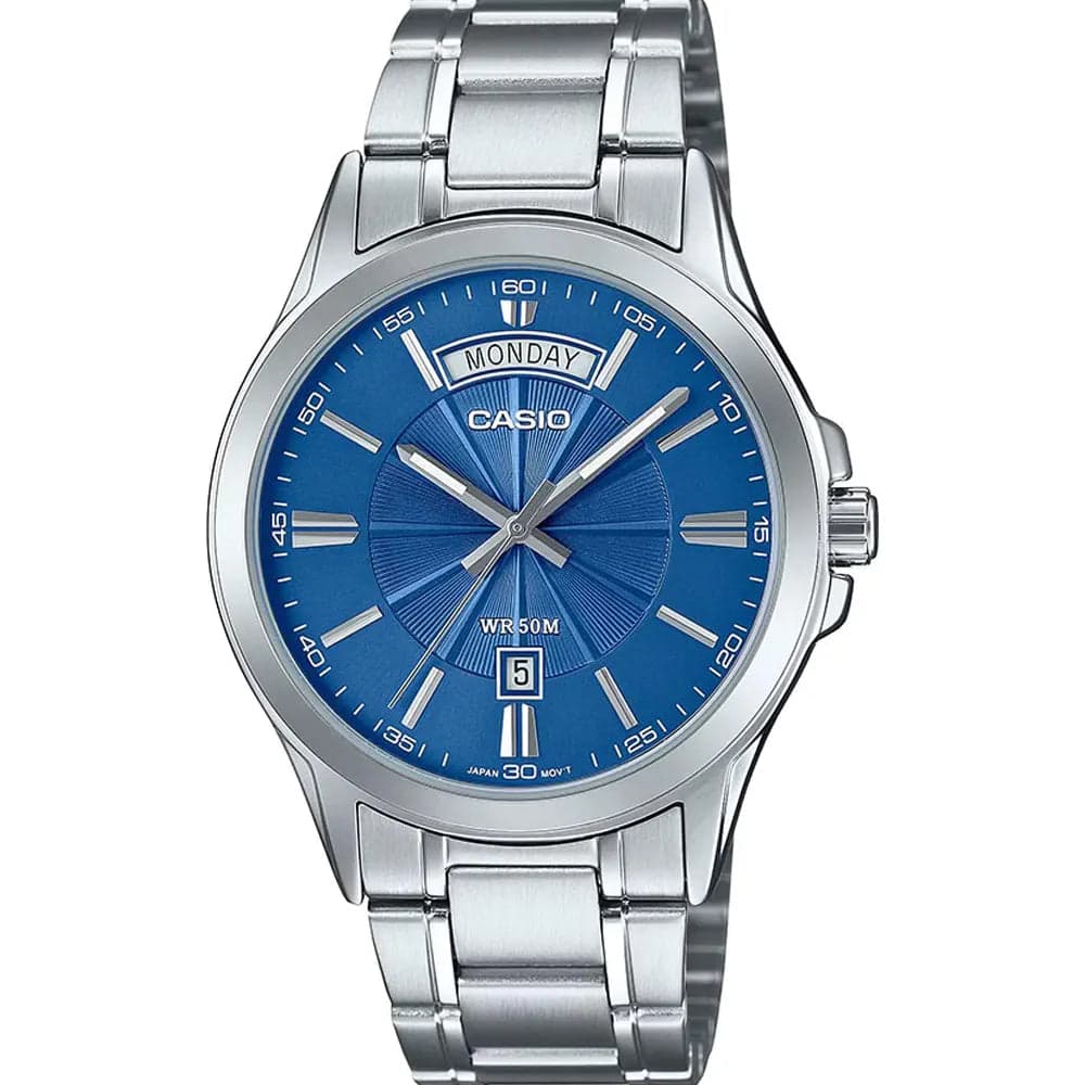 Casio MTP-1381D-2A Men’s Silver Steel Strap Analog Watch