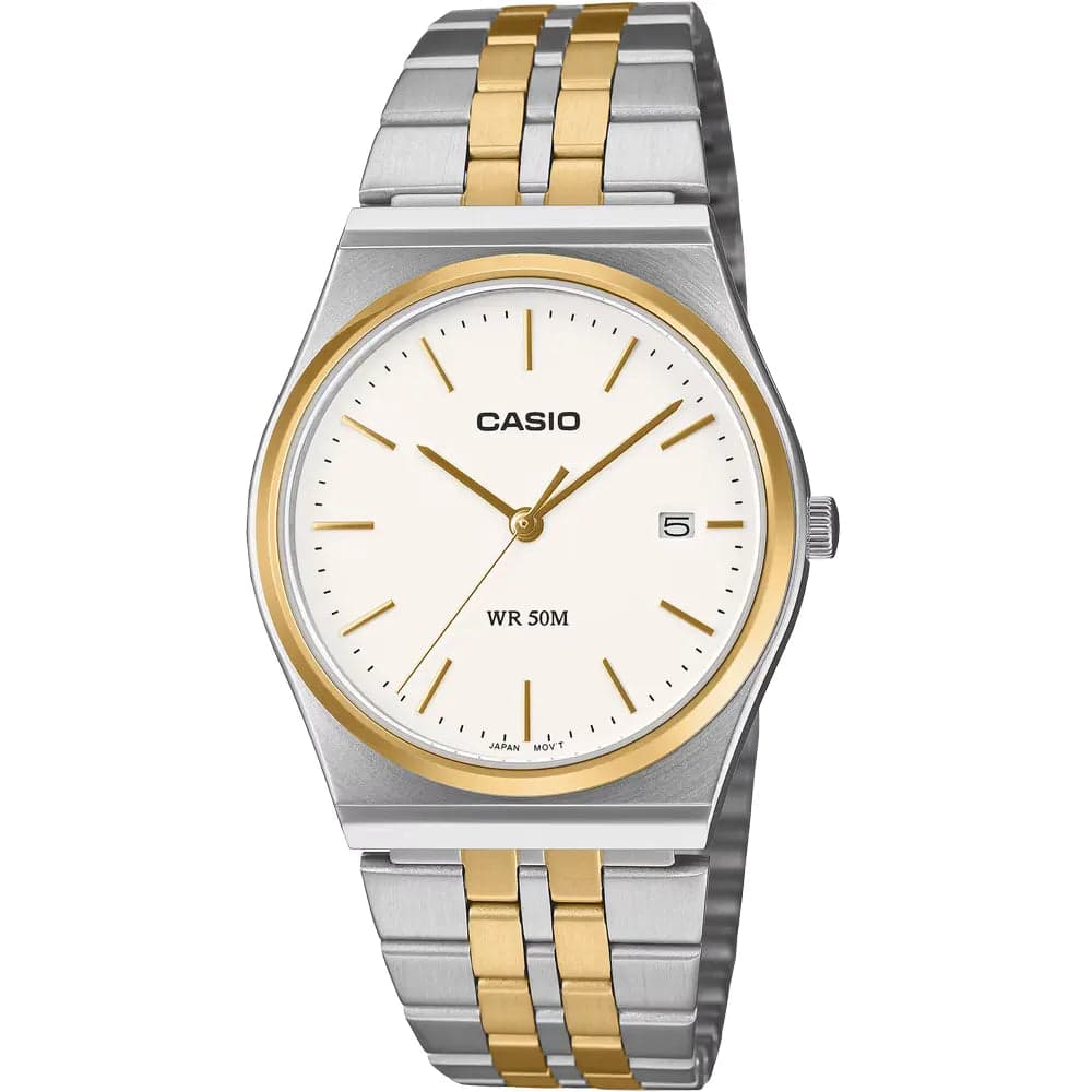 Casio MTP-B145SG-7A Men’s Gold Steel Strap Analog Watch