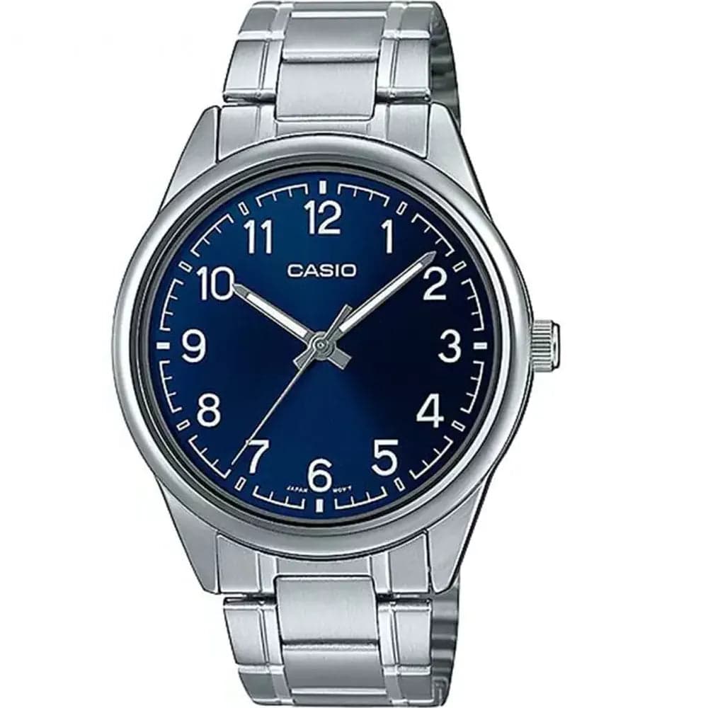 Casio MTP-V005D-2B4 Men’s Silver Steel Strap Analog Watch