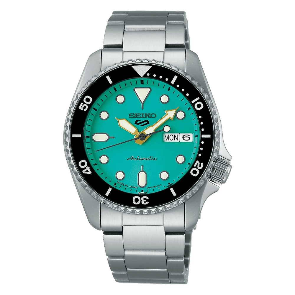 Seiko 5 Sports SBSA229 Men’s Silver Steel Strap Analog Watch