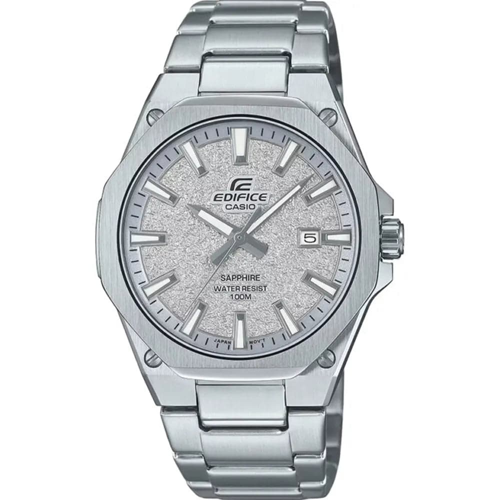 Casio EFR-S108DE-8A Men’s Silver Slim Steel Strap Watch
