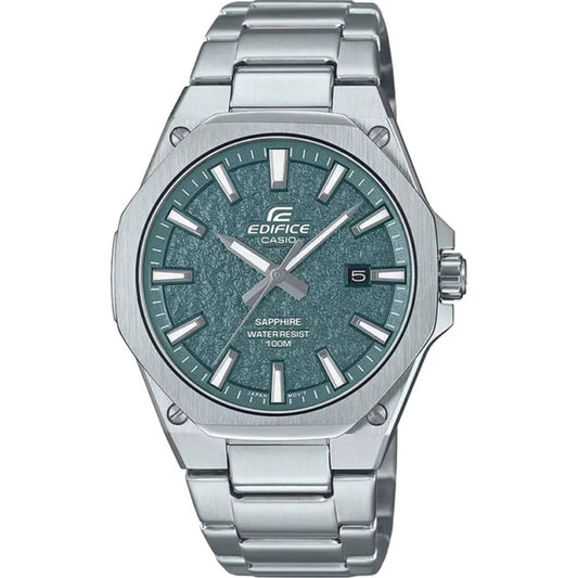 Casio EFR-S108DE-3A Men’s Green Slim Steel Strap Watch