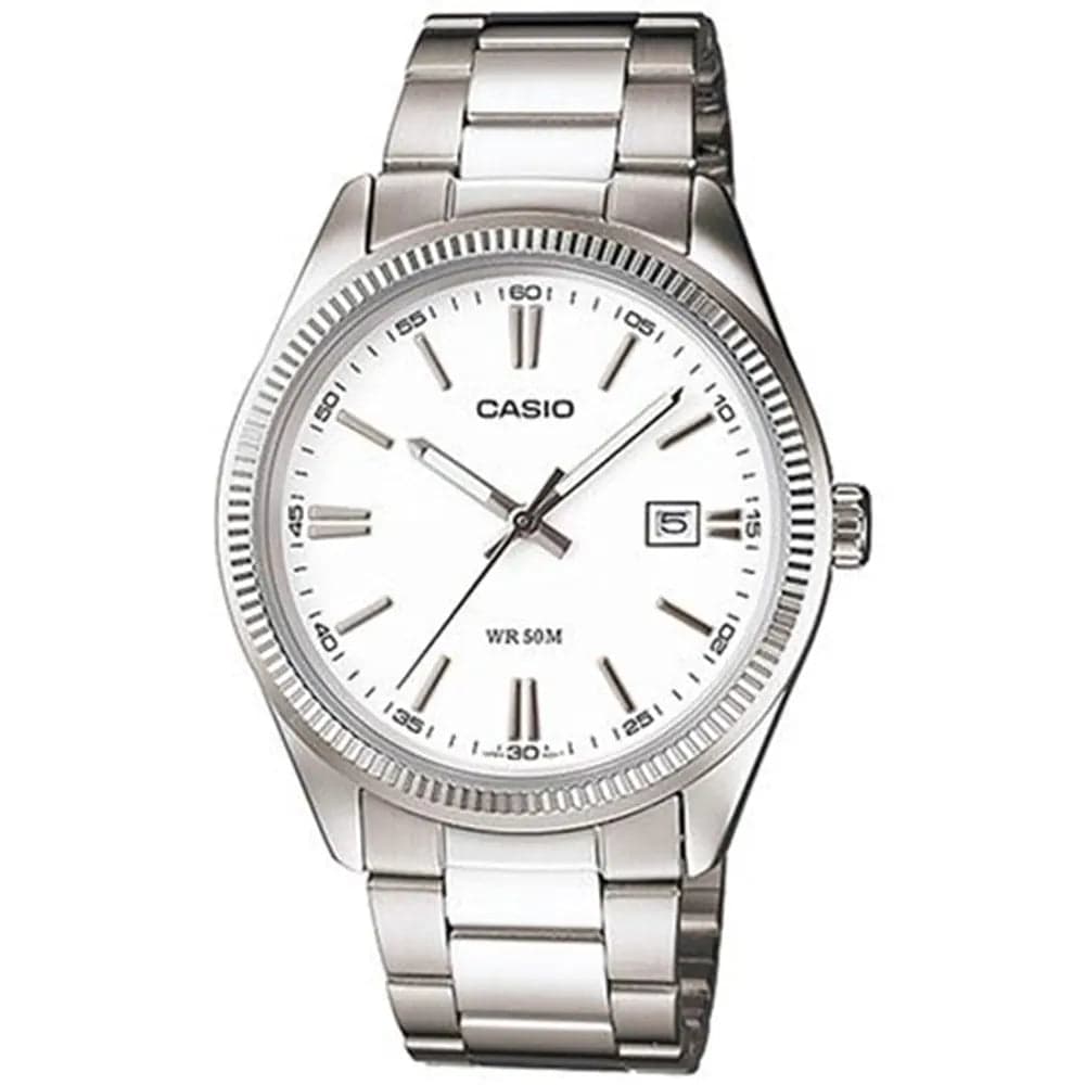 Casio MTP-1302D-7A1 Men’s Silver Steel Strap Analog Watch