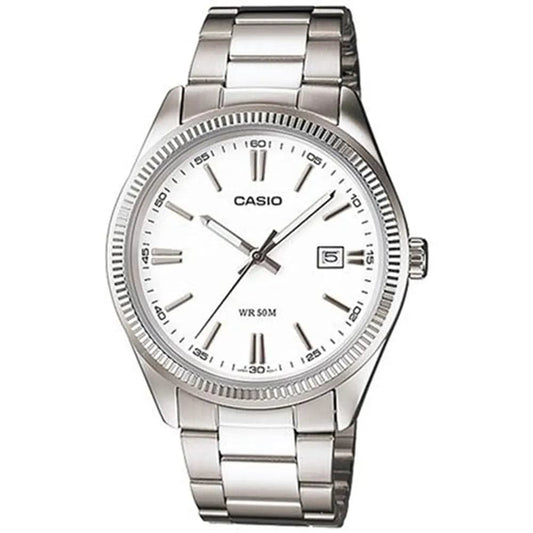 Casio MTP-1302D-7A1 Men’s Silver Steel Strap Analog Watch