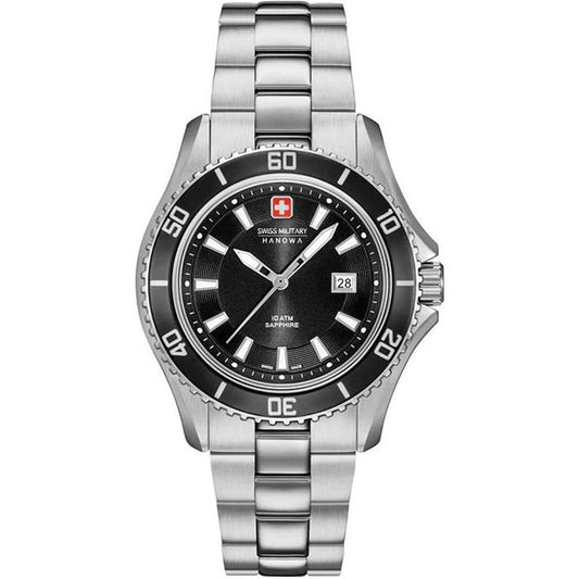 Swiss Military 06‑7296.04.007 Women’s Silver Steel Strap Analog Watch