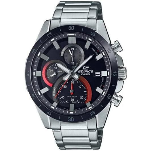 Casio EFR-571DB-1A1 Men’s Black Steel Strap Chronograph Watch