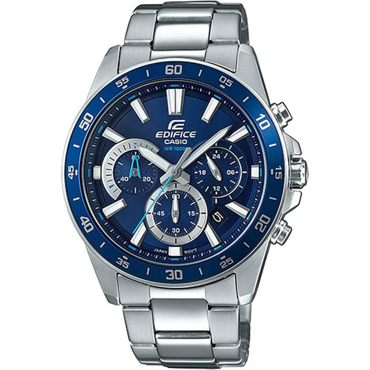 Casio EFV-570D-2A Men’s Blue Steel Strap Chronograph Watch