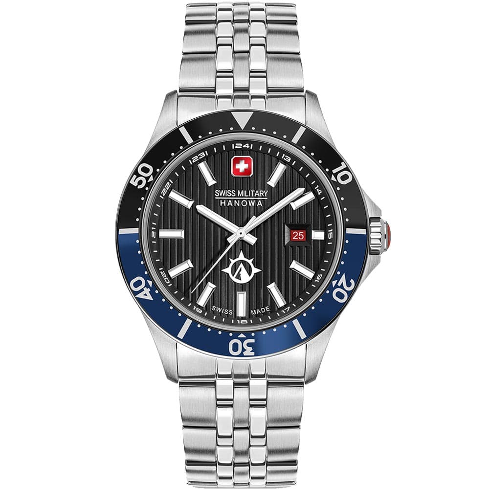 Swiss Military Hanowa SMWGH2100603 Men’s Black Steel Chronograph Watch
