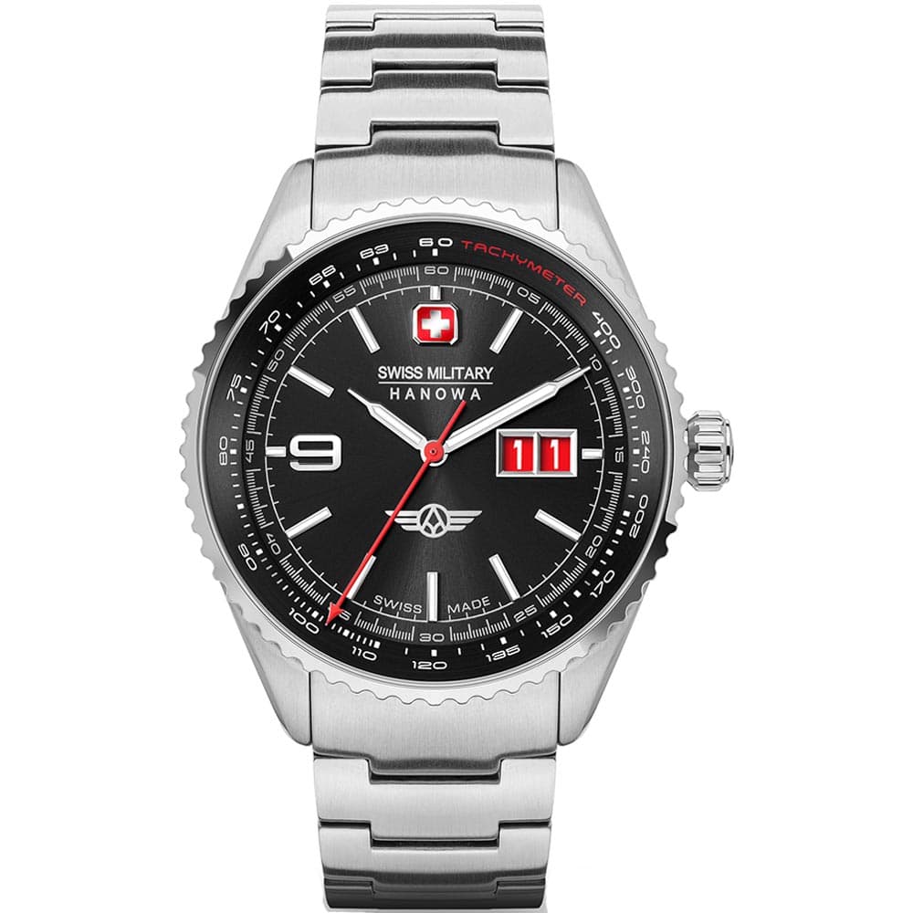 Swiss Military Hanowa SMWGH2101006 Men’s Black Steel Chronograph Watch