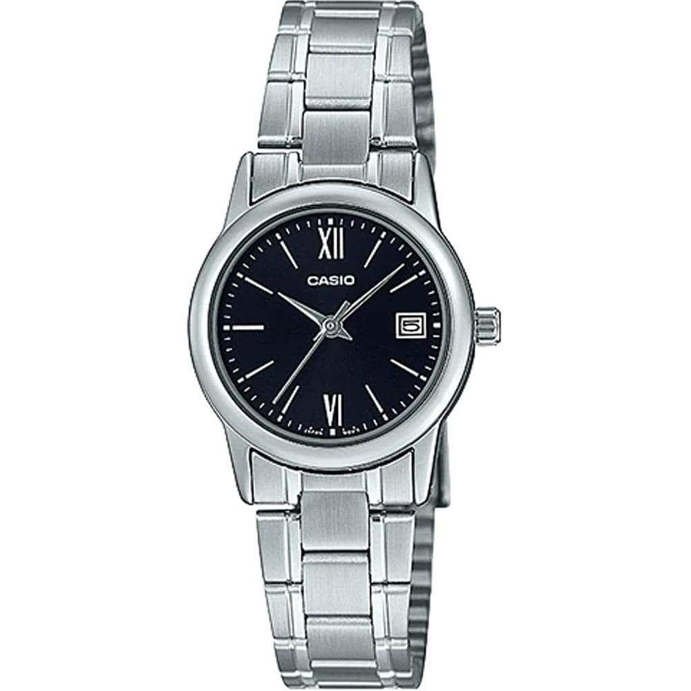 Casio LTP-V002D-1B3 Women’s Black Steel Strap Analog Watch