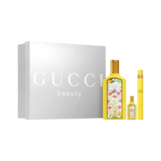 GUCCI FLORA GORGEOUS ORCHID FOR WOMEN 3PC GIFT SET