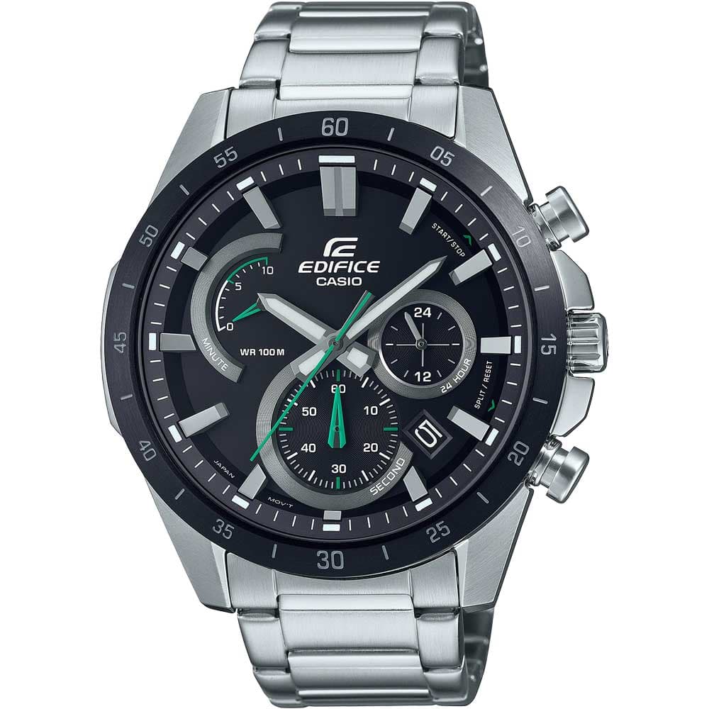 Casio EFR-573DB-1A Men’s Black Steel Strap Chronograph Watch