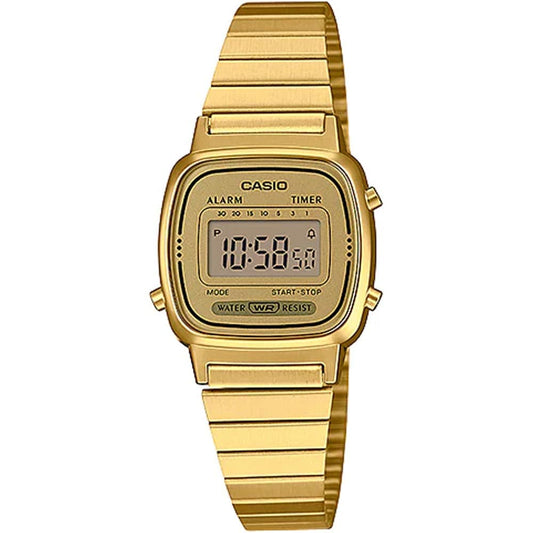 Casio LA-670WGA-9D Women’s Gold Steel Strap Digital Watch