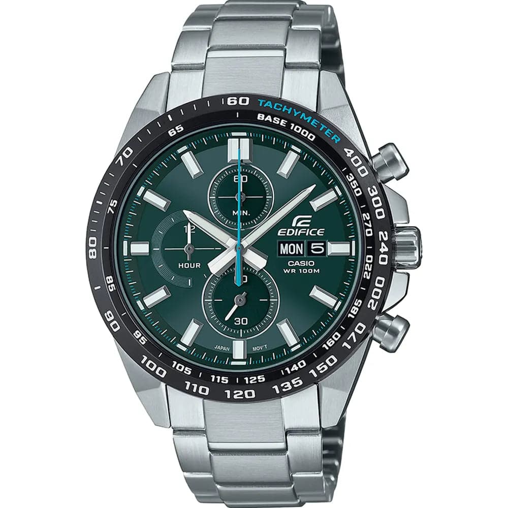 Casio EFR-574DB-3A Men’s Green Steel Strap Chronograph Watch