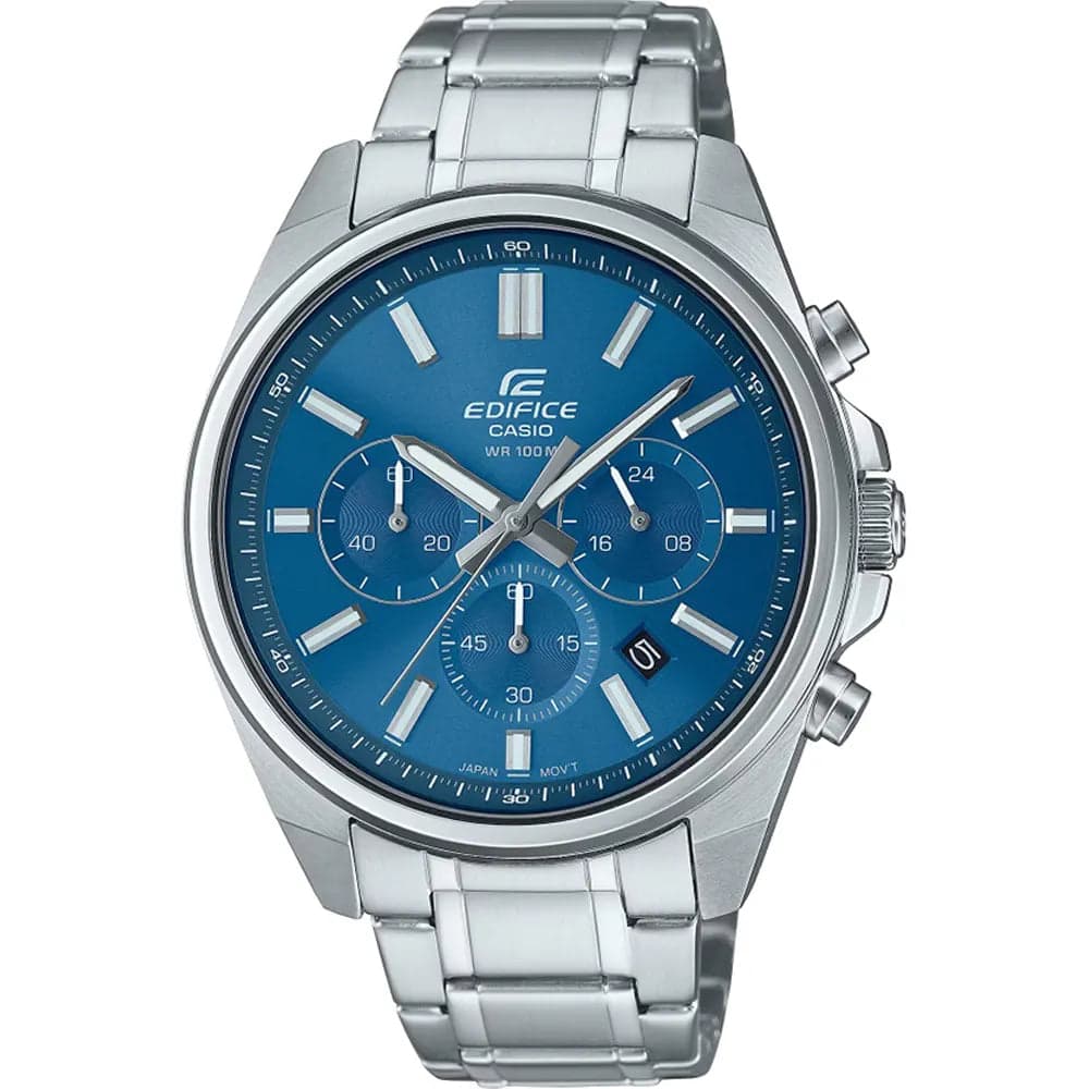 Casio EFV-650D-2A Men’s Blue Steel Strap Chronograph Watch