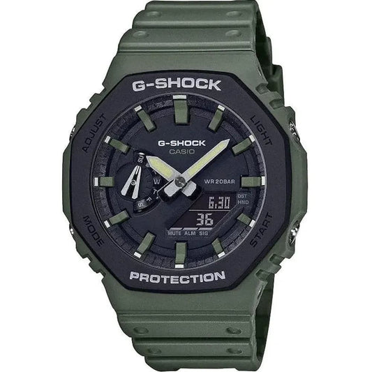 Casio G-Shock GA-2110SU-3A Men’s Green Resin Strap Analog-Digital Watch