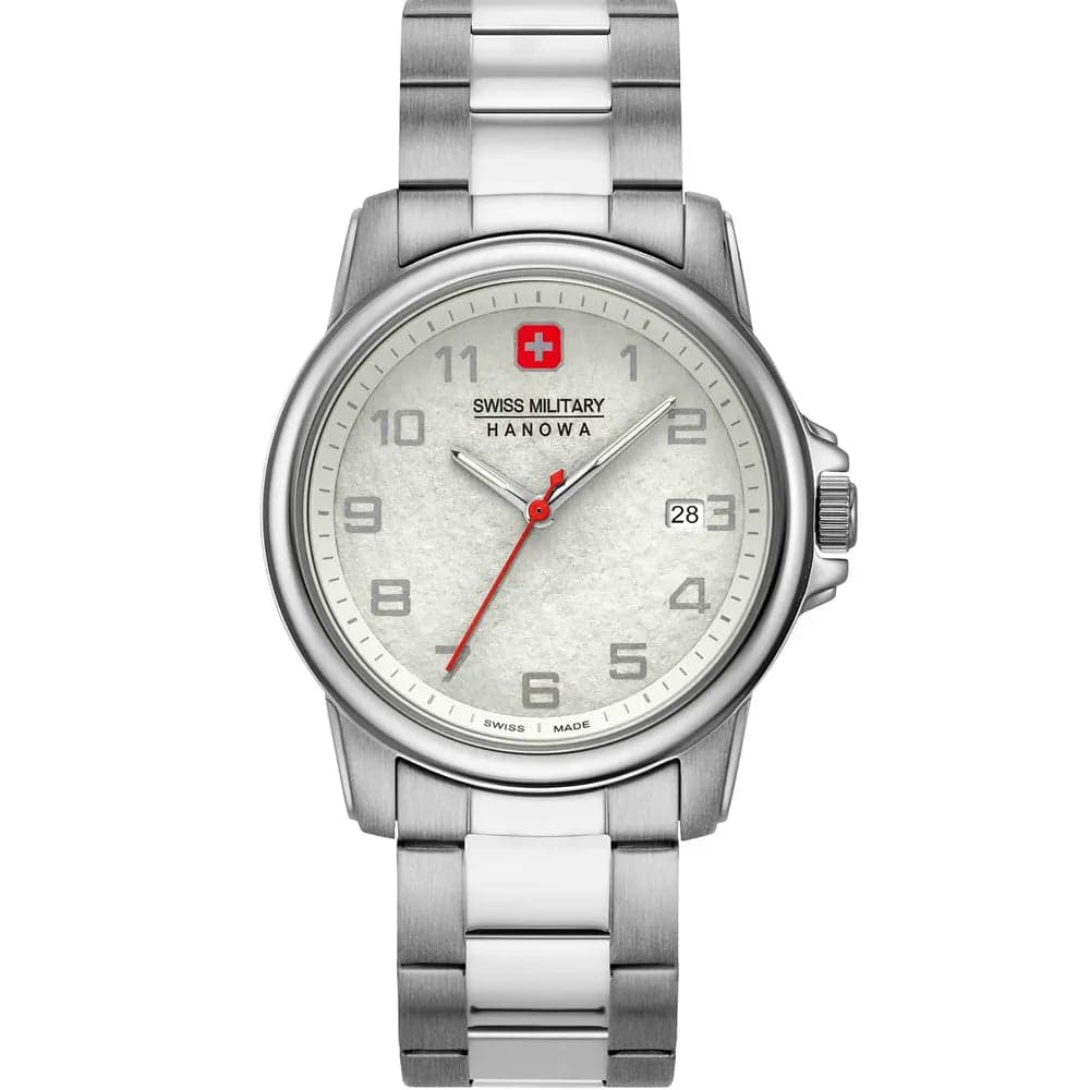 Swiss Military Hanowa 06-5231.7.04.001.10 Men’s Silver Steel Chronograph Watch