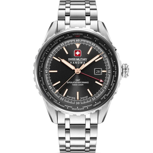 Swiss Military Hanowa SMWGH0003203 Men’s Black Steel Chronograph Watch