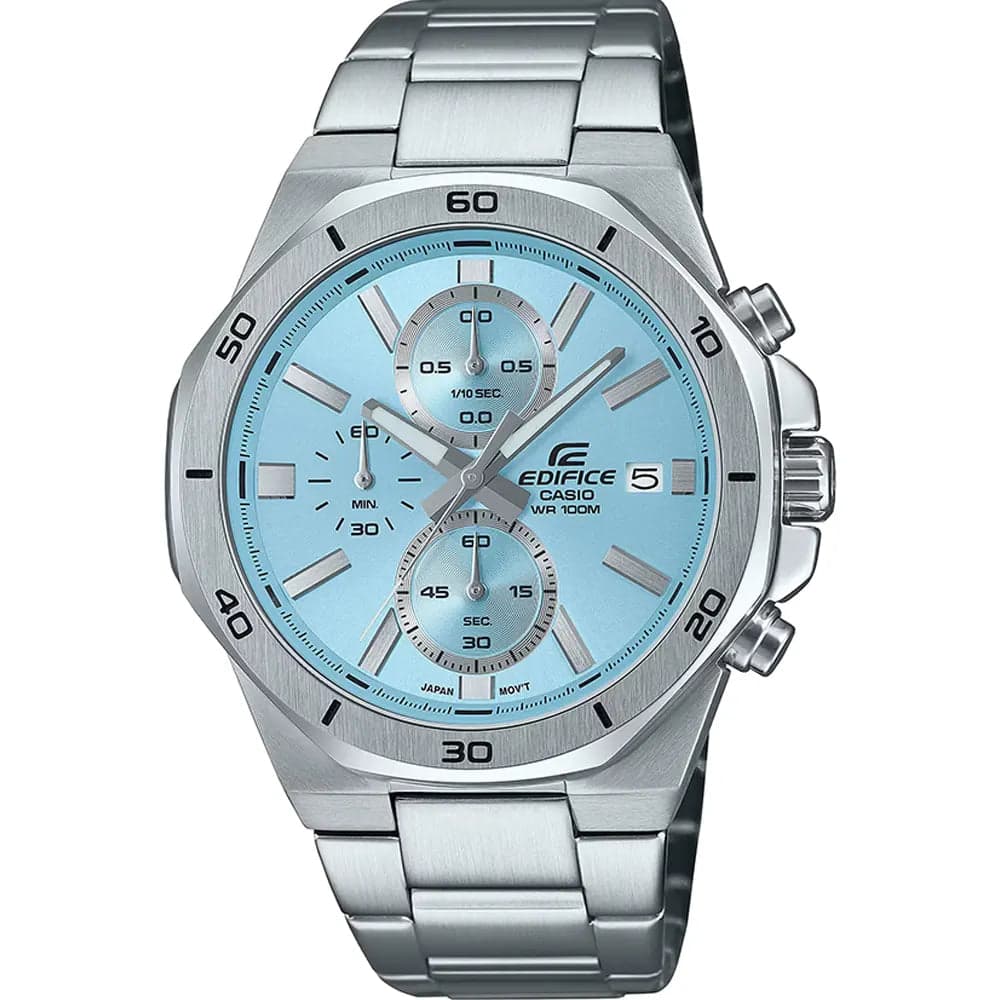 Casio EFV-640D-2B Men’s Blue Steel Strap Chronograph Watch