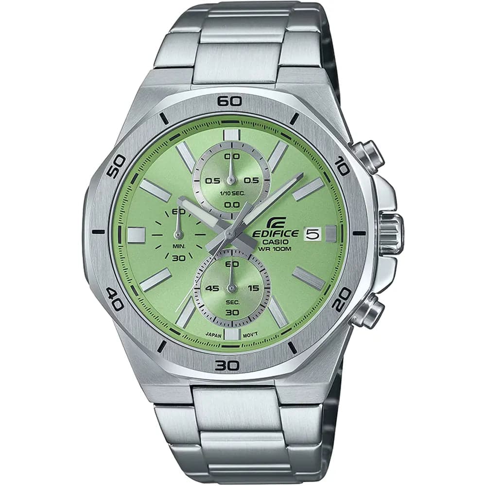 Casio EFV-640D-3A Men’s Green Steel Strap Chronograph Watch