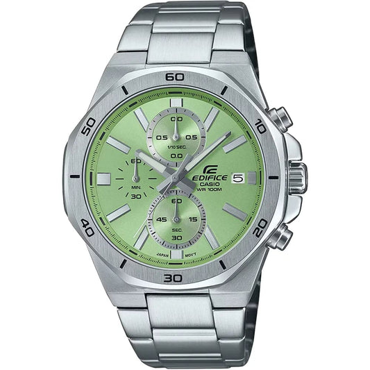 Casio EFV-640D-3A Men’s Green Steel Strap Chronograph Watch