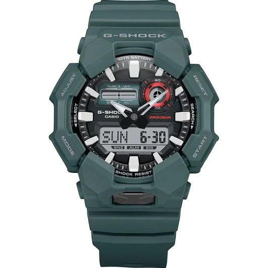 Casio G-Shock GA-010-2A Men’s Blue Resin Strap Analog-Digital Watch