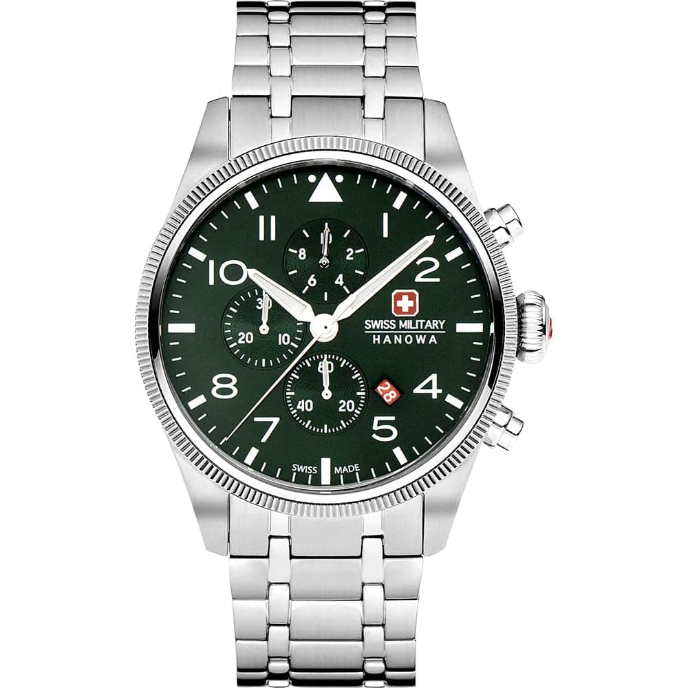 Swiss Military Hanowa SMWGI0000404 Men’s Silver Steel Chronograph Watch