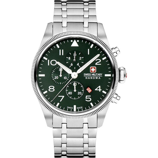 Swiss Military Hanowa SMWGI0000404 Men’s Silver Steel Chronograph Watch
