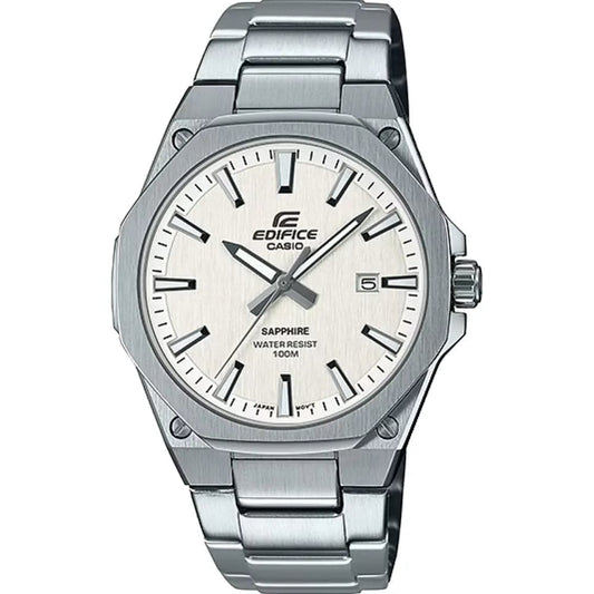 Casio EFR-S108D-7A Men’s Silver Slim Steel Strap Watch