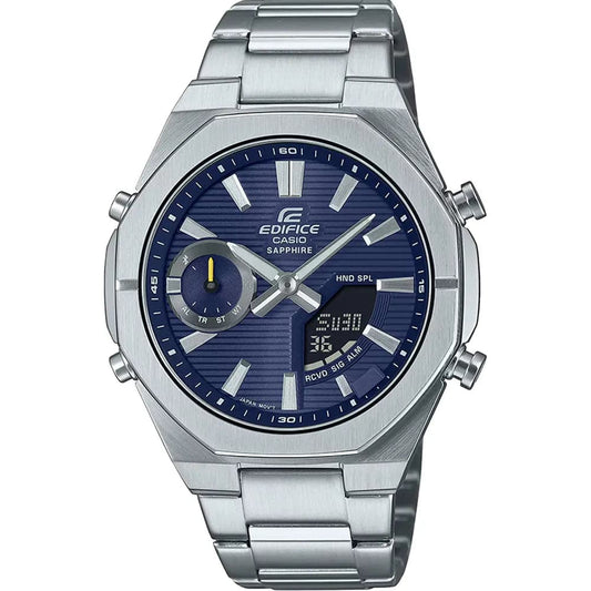 Casio Edifice ECB-S10D-2A Men’s Blue Steel Strap Watch