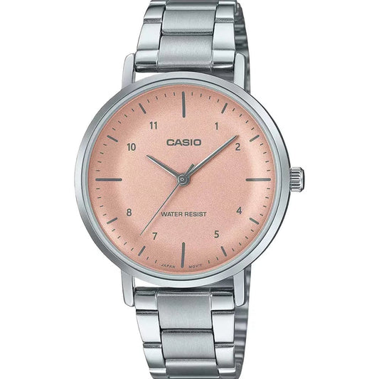 Casio LTP-VT03D-4B Women’s Rose Gold Steel Strap Analog Watch