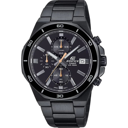 Casio EFV-640DC-1A Men’s Black Steel Strap Chronograph Watch