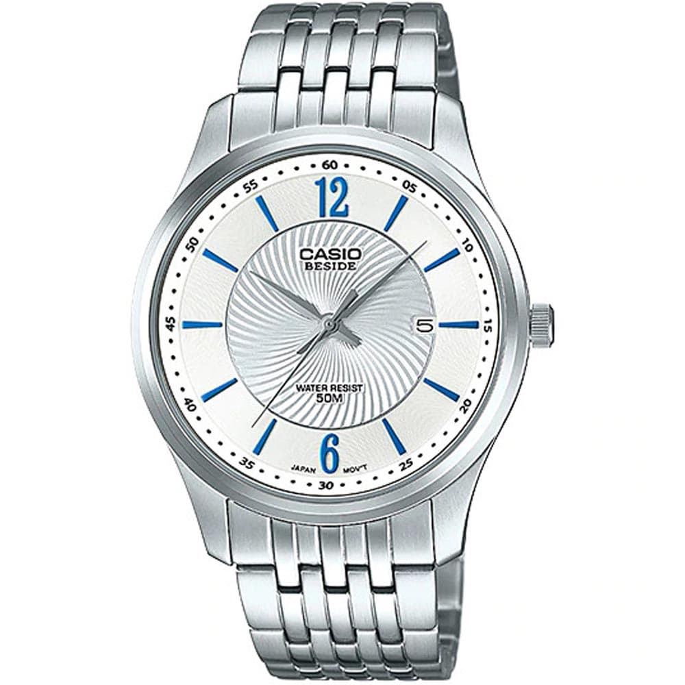 Casio BEM-151D-7AV Beside Men’s Steel Strap Watch