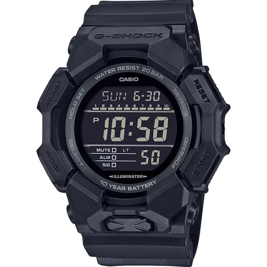 Casio G-Shock GD-010-1A1 Men’s Black Resin Strap Digital Watch