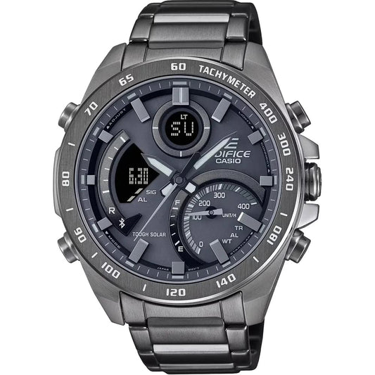 Casio Edifice ECB-900MDC-1A Men’s Black Steel Strap Watch