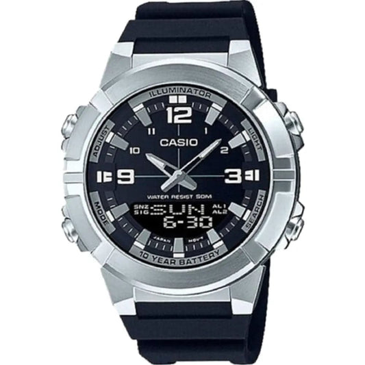 Casio AMW-870-1A Men’s Black Resin Strap Analog-Digital Dive Watch